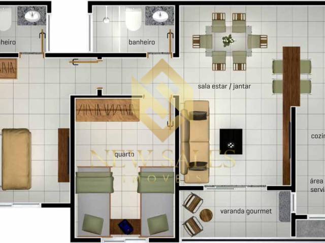 #14937 - Apartamento para Venda em Goiânia - GO - 3